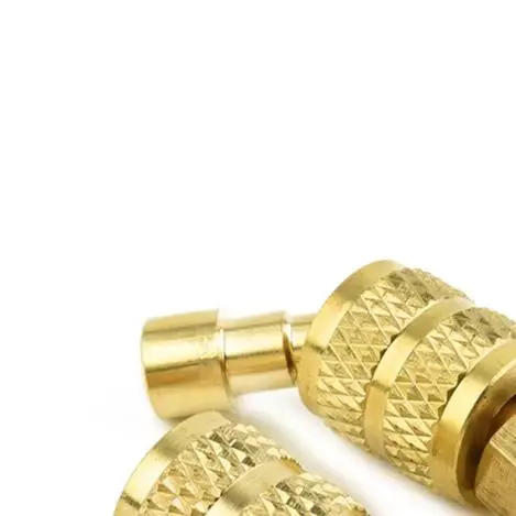 R410a Adapter, Converts 5/16 SAE Filling Vacuum Connector to 1/4 SAE, Made of Brass, for Mini Split System HVAC 2 Pack