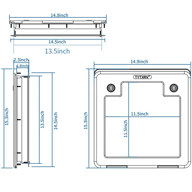 Acessórios brancos portáteis elétricos do reboque RV do campista do banheiro do OEM