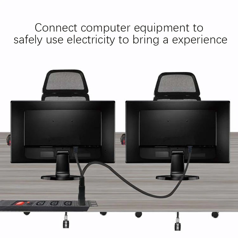 Cable de extensión de alimentación C14 a 2XC13, parte superior, cruce un punto, dos cables de alimentación para ordenadores, Ups