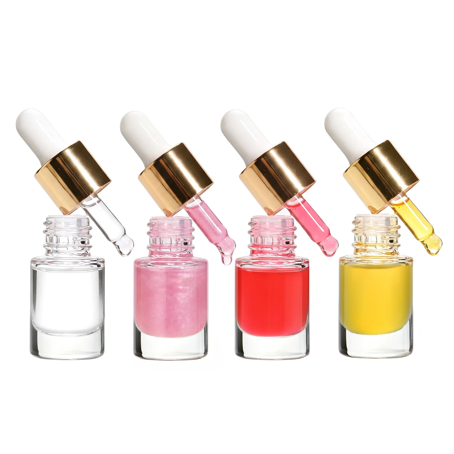 Private Label P250 Lip Oil Smooth Moisturizing 4 Fruit Flavors Non-stick Finish Vitamin E  Dropper Bottle Custom Logo Makeup