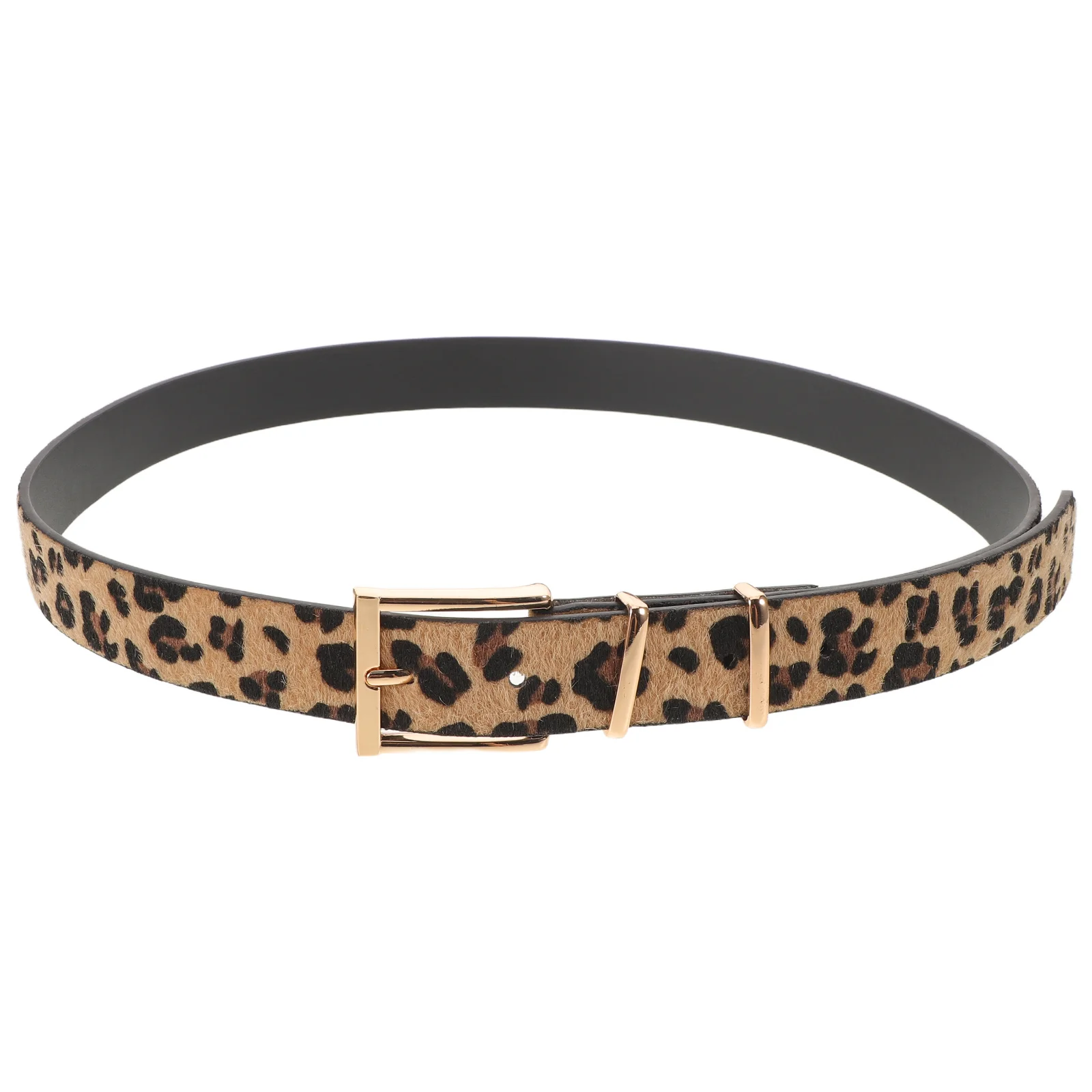 

Leopard Print For Women 45 Inch Wide Faux Waistband Golden Buckle Dress Accessory Vintage Animal Print Belt Women Wide