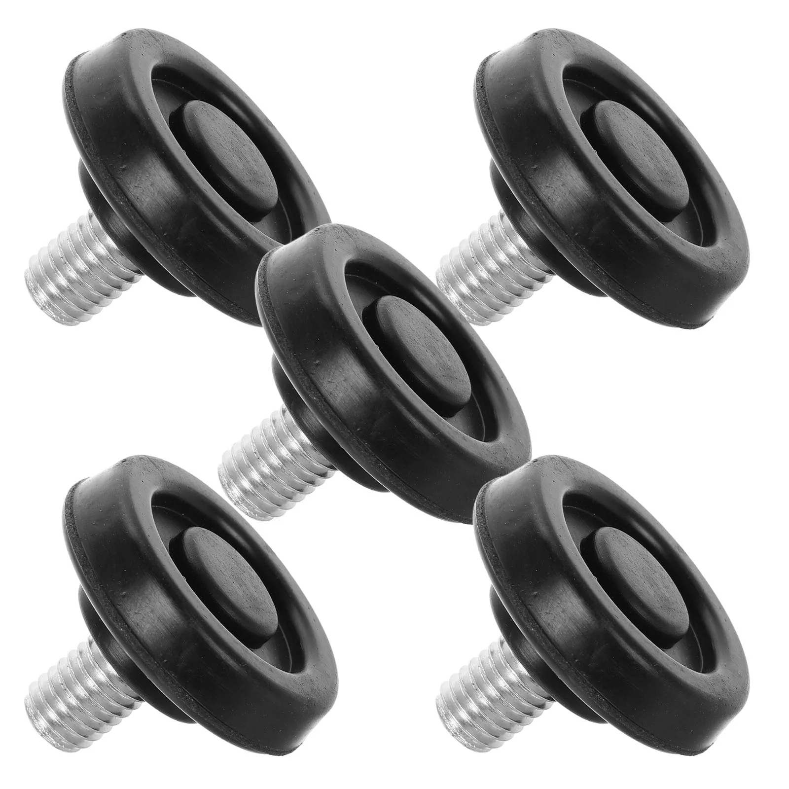 5 قطعة قدم الصالون استبدال أقدام التسوية الثقيلة للأثاث كرسي الحلاق وسادة للقدم الثابتة سهلة التركيب المضادة للانزلاق #6