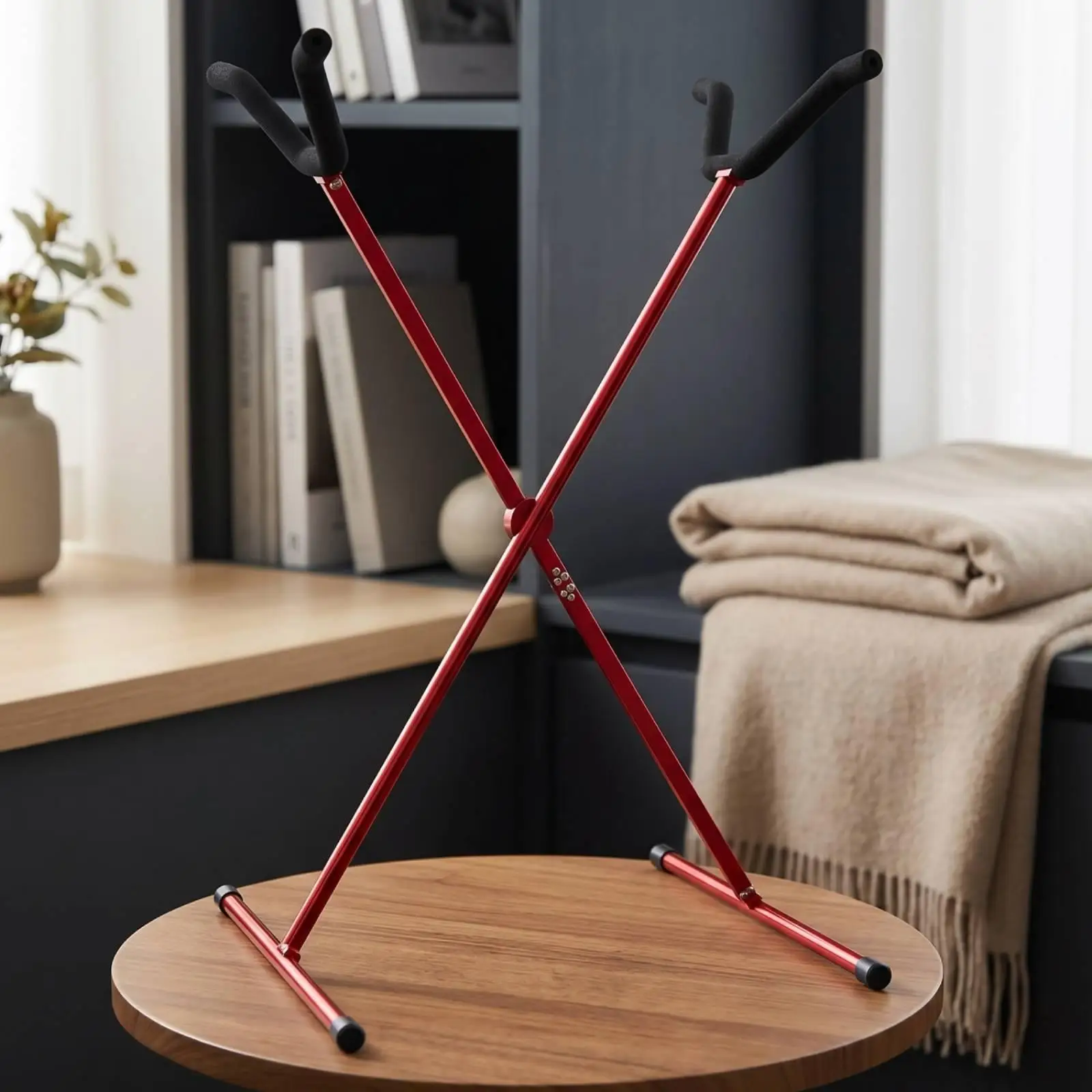 Anodized Aluminum Model Aircraft Display Stand for RC Plane Professional Use with Rubber End Caps