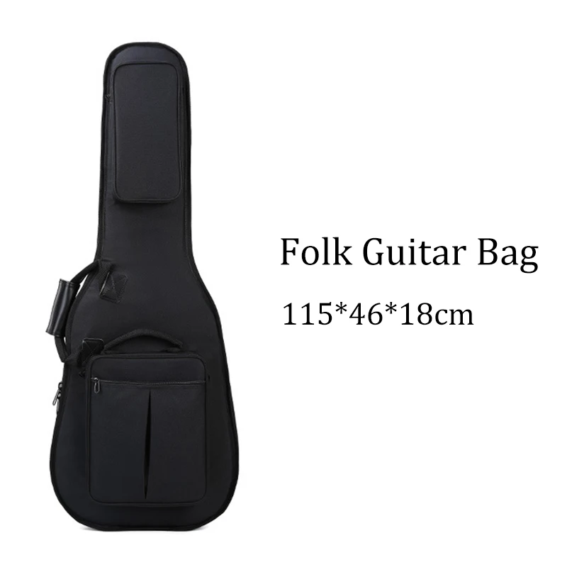 Electric Bass Higher Quality Waterproof Bags Shockproof 16mm Thicken Folk Acoustic Electric Guitar Backpacks