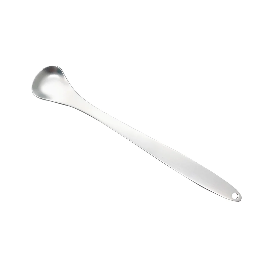 مكشطة لسان قابلة لإعادة الاستخدام مع نمط ملعقة منظف لسان من الفولاذ المقاوم للصدأ للبالغين يزيل البكتيريا المتبقية ينعش #5