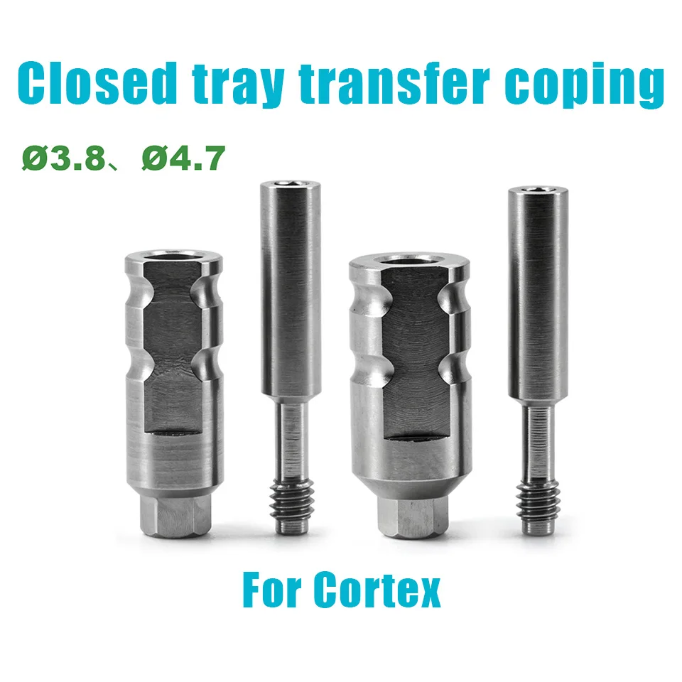 10Pcs Dental Closed Tray Transfer Coping Compatible with Cortex Implants Fixture Level Impression Coping Component Wholesale