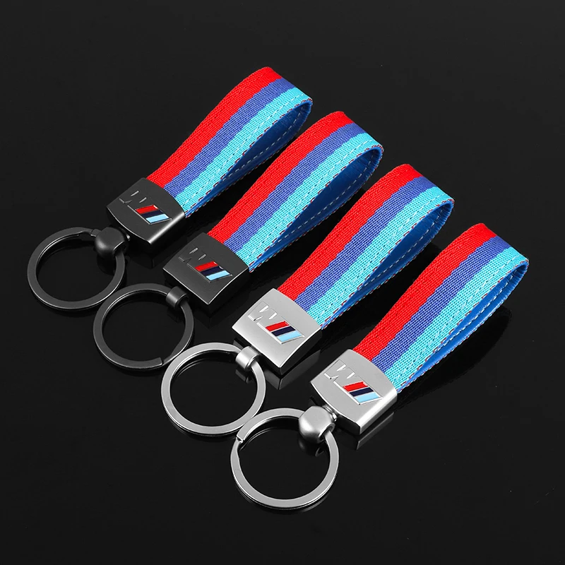 Luxury Leather Car Emblem Carving Key Keyring Key Chain For BMW M Sport E36 E34 F31 F10 F20 F40 M3 M4 M5 F48 E46 E60 E90 E91 E3 - view 4
