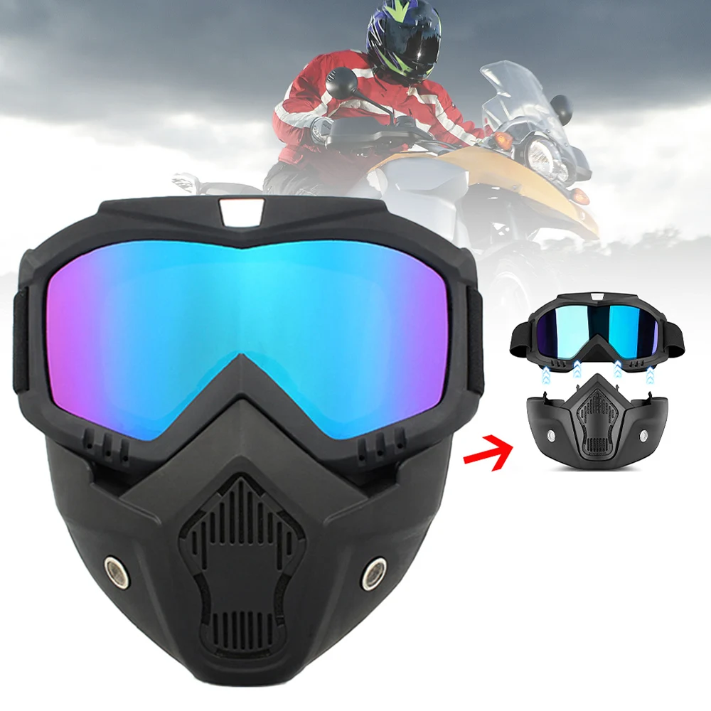 

Motorcycle Goggles Dustproof Motocross Glasses Breathable Full Face Protective Motorbike Dirt Bike Off-road Riding Mask