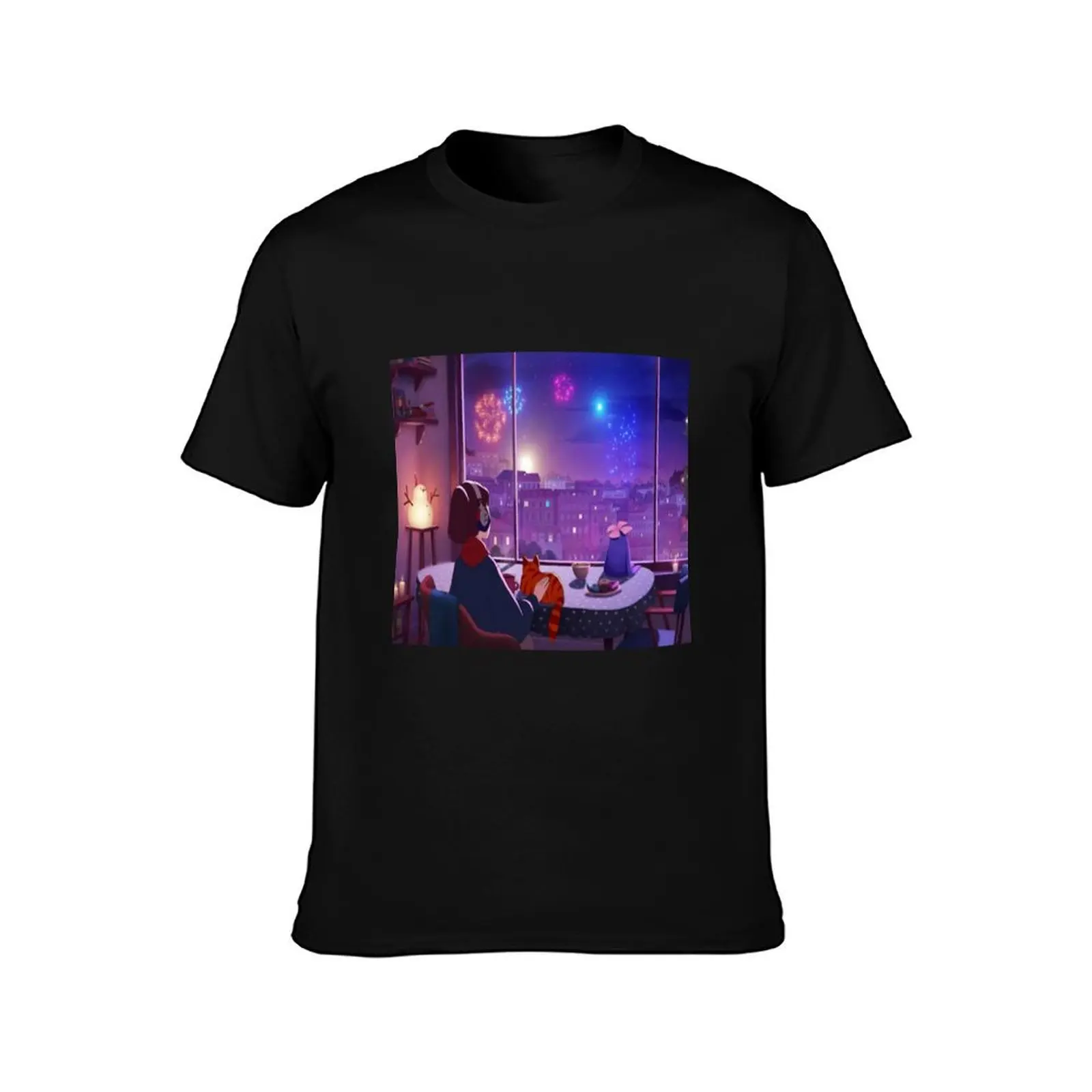 Lofi Aesthetic - Lofi Music T-Shirt cute tops anime t shirts rapper graphic tees mens t shirts top quality