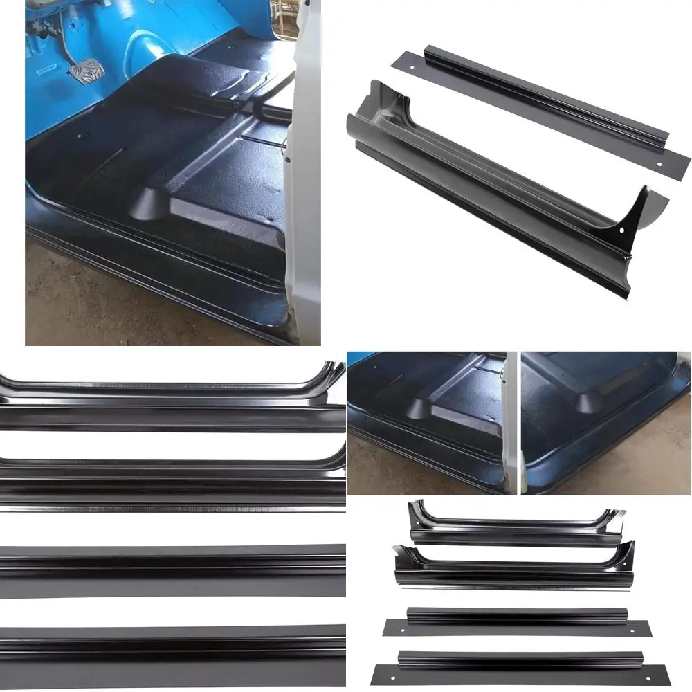 

Full Rocker Panels Compatible with 1967-1972 Chevy Chevrolet GMC C10 Truck w/Inner Patch Panels Replacement for GM1600102 GM1601