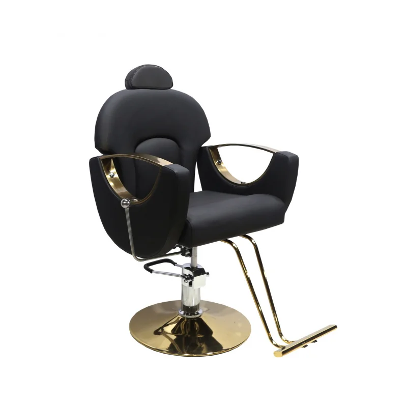 Trendy Hair Dyeing And Perming, Simple Reclining Haircut Chair, High-End Salon Stool Hairdressing