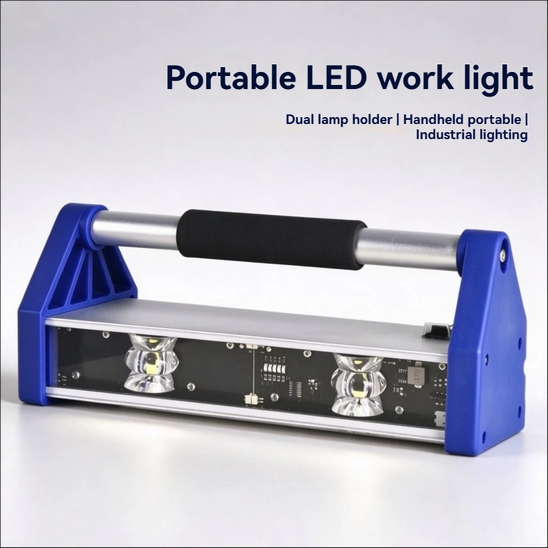 LED Wall Putty Inspection Light 2.0, Double Head Construction Lamp for Flatness Testing