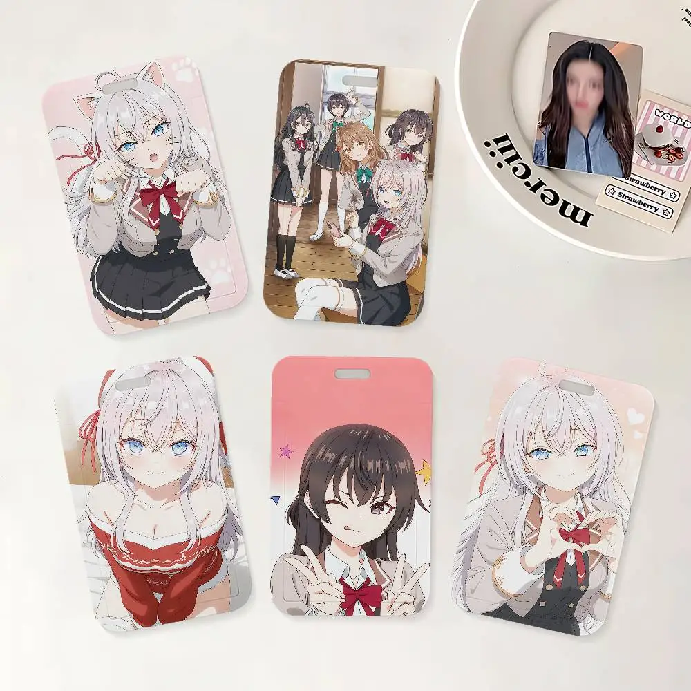 Anime Alya Sometimes Hides Her Feelings In Russian ID Holder With Lanyard Neck Strap For Office School Name Card Credential Case