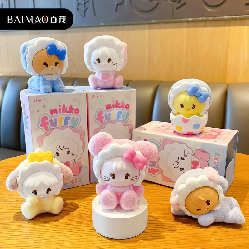 

Genuine Mini Mikko Furry Series Blind Box Toys Cartoon Cute Anime Figures Model Desktop Decoraton Gifts For Friends、Girls、Boys