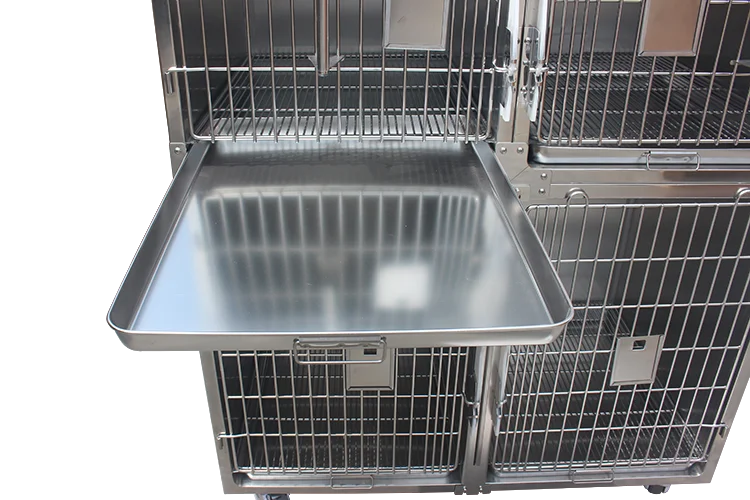 Veterinary Cages304 Stainless Steel Combined Cat Dog Pet Animal Cages Veterinary Kennel