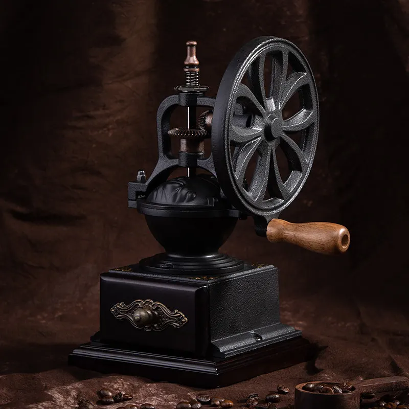 Hand-cranked Coffee Machine, Hand-cranked Household Small Retro Bean Grinder, Manual Coffee Bean Grinder Utensils