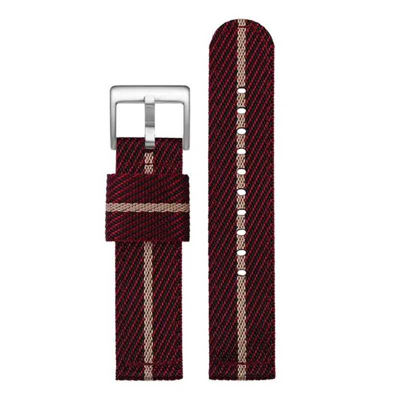 

Fashion Woven nylon watch band for Omega Seahorse 300 canvas Thickened Sport Strap 18mm 20mm 22mm 24mm