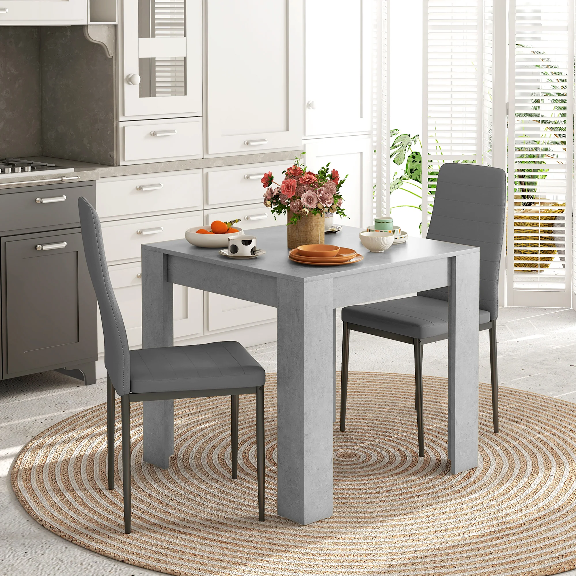 Conjunto De Comedor Homcom De 3