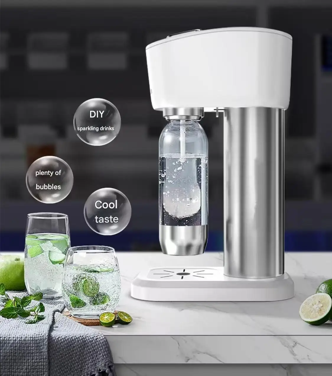 Soda Water Machine Homemade Bubble Carbonated Beverage Portable Bubble Water