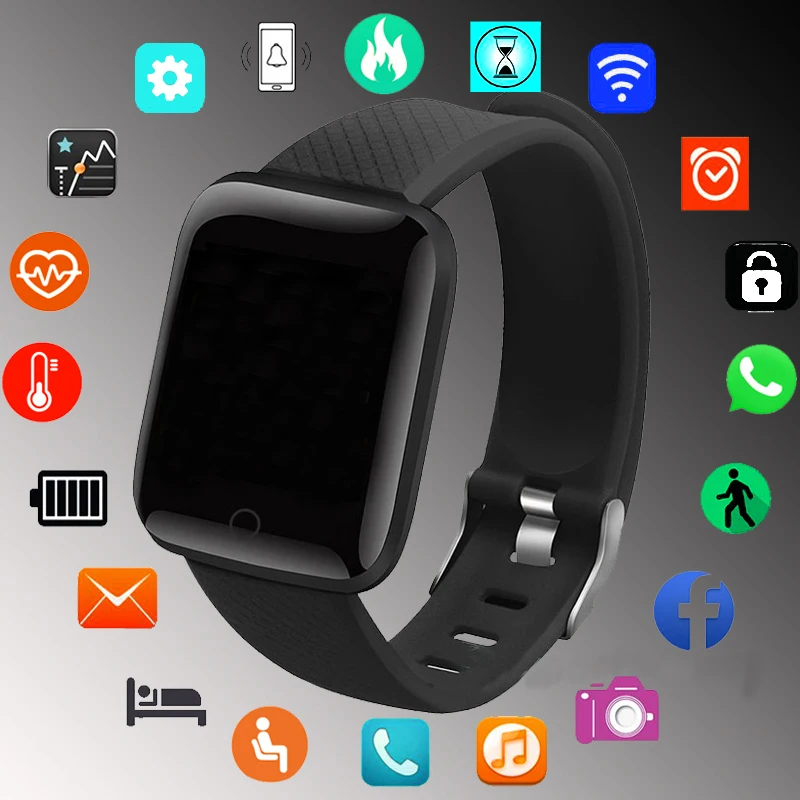 

2024 Sport Smart Watch Men Women Fitness Watch Bracelet Electronics Digital Watch For Android iOS Waterproof Smartwatch