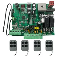 24V Double Door Swing Gate Auto Gate Opener Control board Receiver Automatic Door Access Control System 433.92mhz Remote Control 3