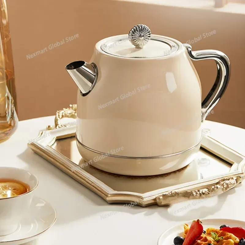 1.5L Vintage Electric Kettle, Automatic Shut-off Stainless Steel Water Boiler for Home Boiling Water