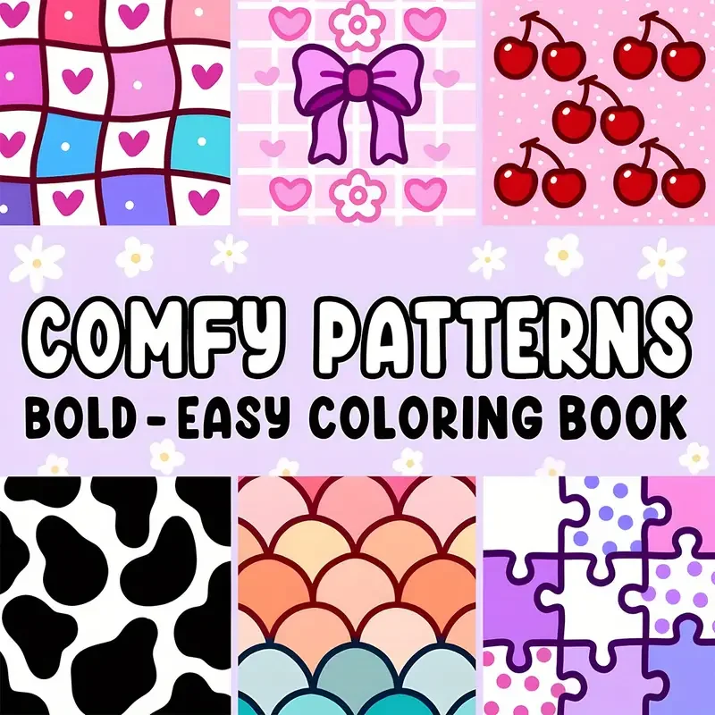 

Best-Selling Comfy Patterns Coloring Book | Relaxing Stress-Relief Home Decor DIY Kit for Adults & Kids