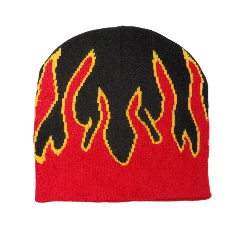 

Men Women Cold Warm Jacquard Knitted Hats Dome Fashionable Unisex Caps Breathable Windproof Casual Outdoor Riding Running Hats