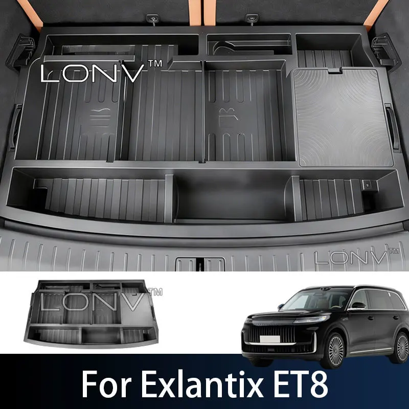 For Esteo Exlantix ET8 2026 2027 Car Trunk Storage box Trunk Baffle Fill Box Invisible Storage Box Car Modification Accessories