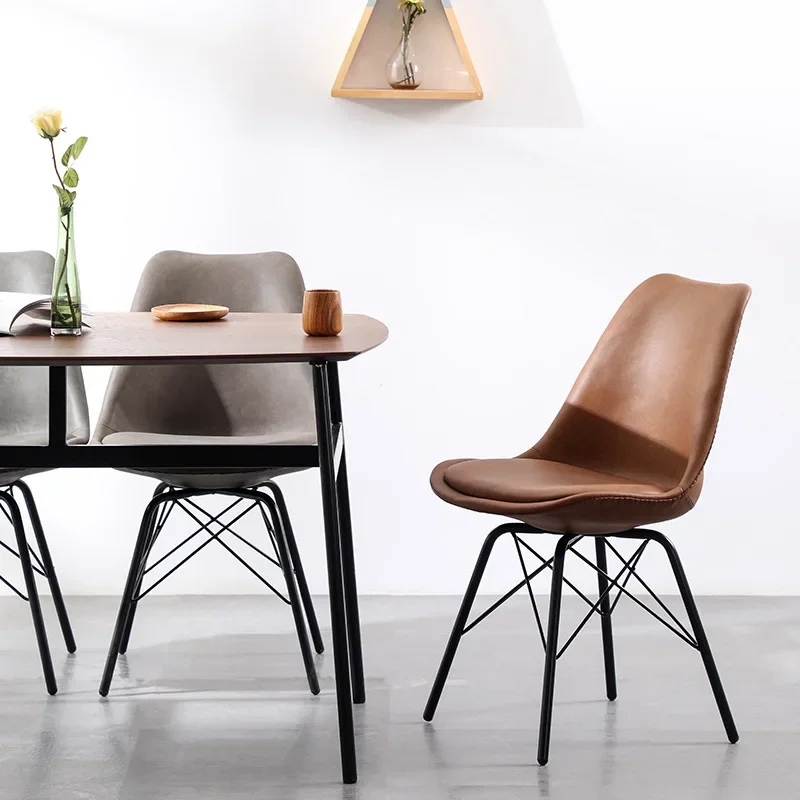 dining chair, home Nordic restaurant soft bag chair, backrest stool, casual creative Internet celebrities ins light luxury