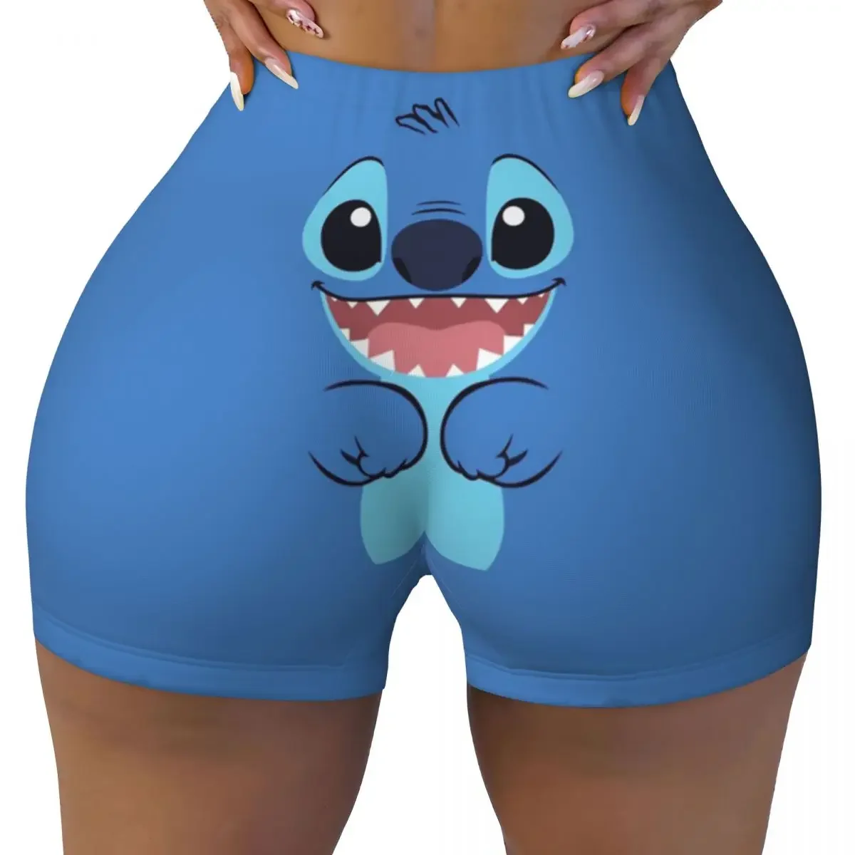 

Custom Stitch Image Volleyball Biker Workout Shorts Women's Gym Athletic Yoga Shorts