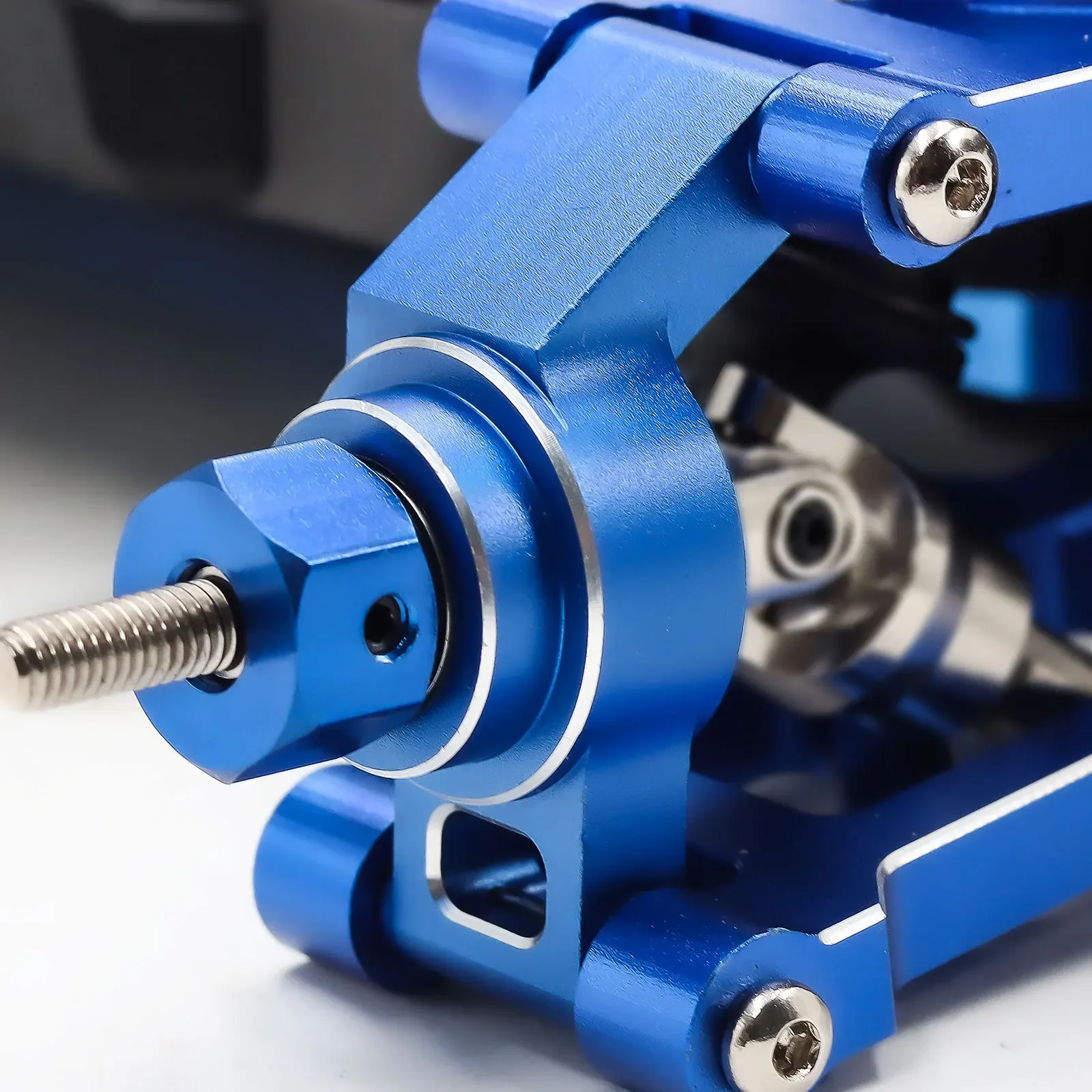 Bloques de dirección de Metal, portadores de eje helicoidal 10734 10751 para TRAXXAS Mini Maxx Mini XRT Monster Truck, piezas de mejora, accesorios