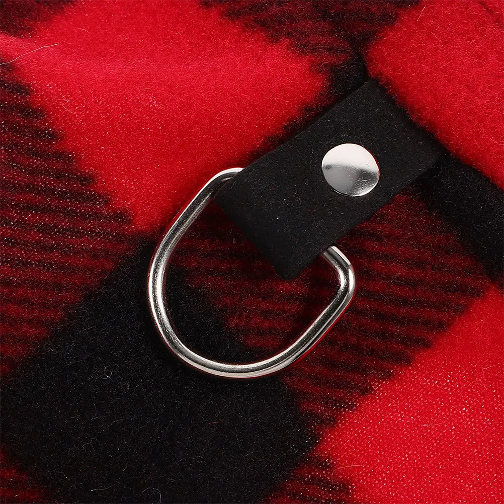 كلب صغير سترة صوف سترة D-حلقة الشتاء الدافئ ملابس الحيوانات الأليفة رائعتين مريحة الحرارية جرو سترة (L) الملابس الشتوية للكلاب