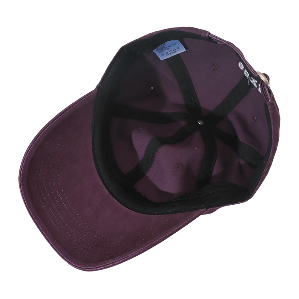 قبعة بيسبول كبيرة الحجم مطرزة بحروف من القطن المغسول، قبعة لسان البط قابلة للتعديل للحماية من الشمس، قبعات رأس كبيرة للنساء والرجال