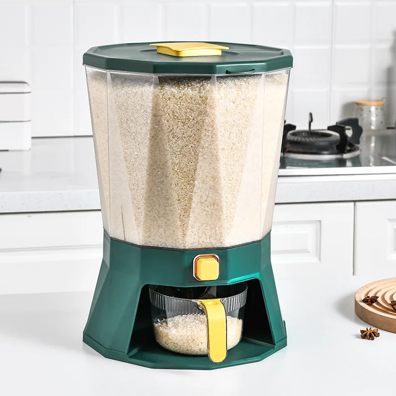 

Kitchen Compartments Press Sealed Tank Household Moisture - Proof And Insect - Proof Plastic Rice Storage Bucket