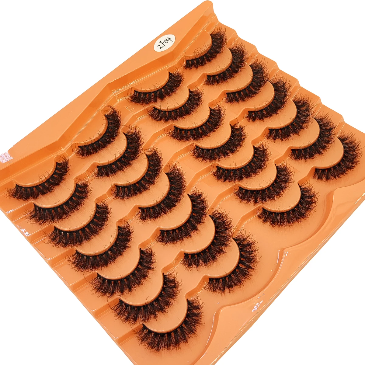 新しい 14 ペア 3D 人工ミンクつけまつげナチュラル乱雑まつげエクステンションメイクまつげ