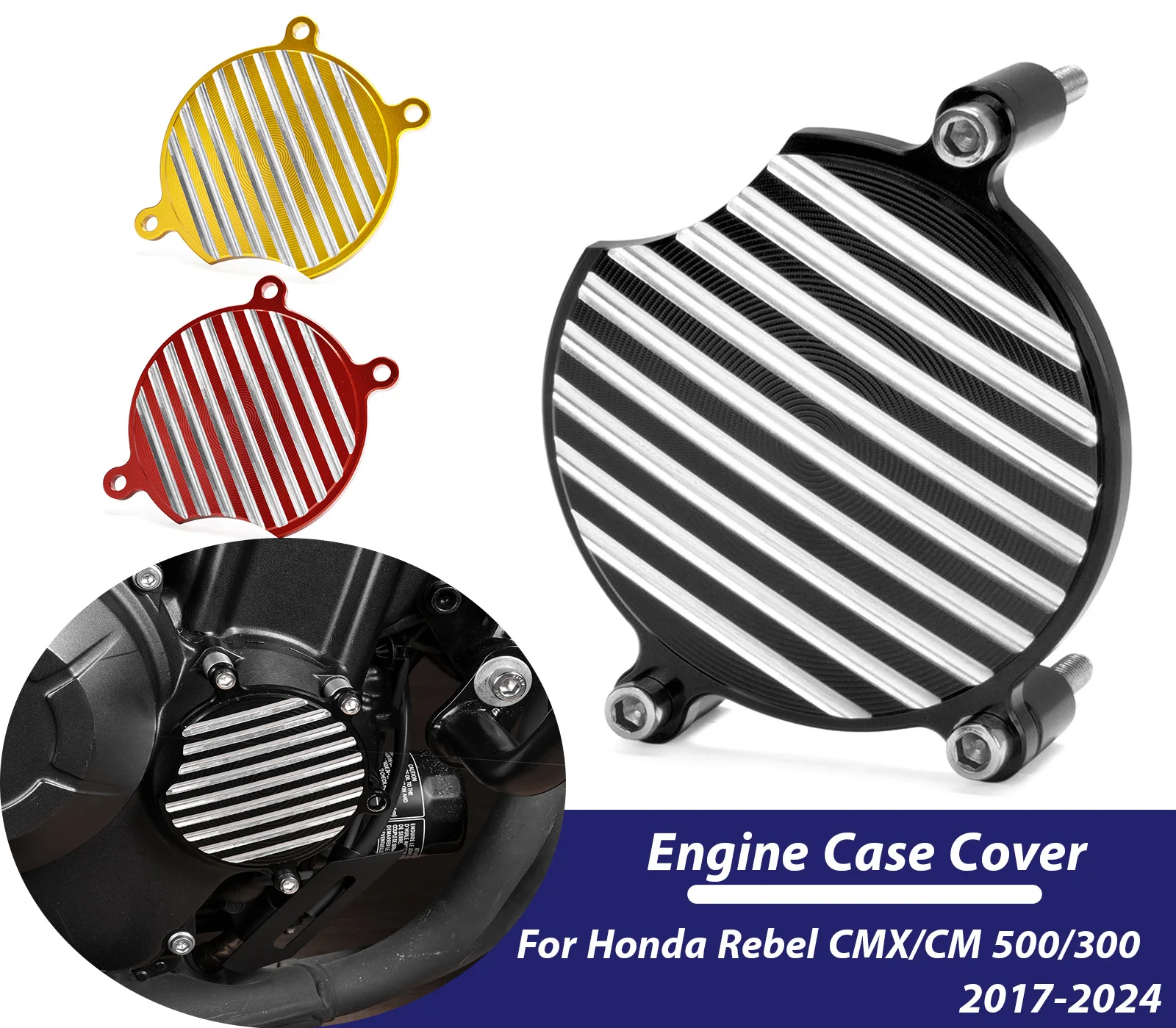 CMX300 CMX500 Engine Case Saver Cover Guard Crash Pad Frame Slide For Honda Rebel CMX 300 500 2017-2024 Motorcycle Accessories