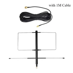 433MHz Handheld Yagi Antenna 6dBi High Gain Radio Station+UV Dual Band Long Range Directional Signal Reception 1m Cable RG174