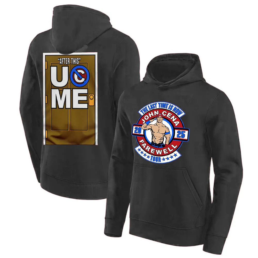 2025 Men Hoodies John Cena Wwe Afscheid T-Shirt Retro Unisex Hals Korte Mouw Mode Super Grote Snelheid Drogen Oversized Pullover