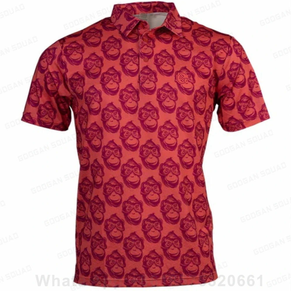 High Quality Short Sleeve Men Golf Polo Shirts Quick Dry Volleyball Badminton Sports Polo Shirt Fashion Printing Casual Clothing