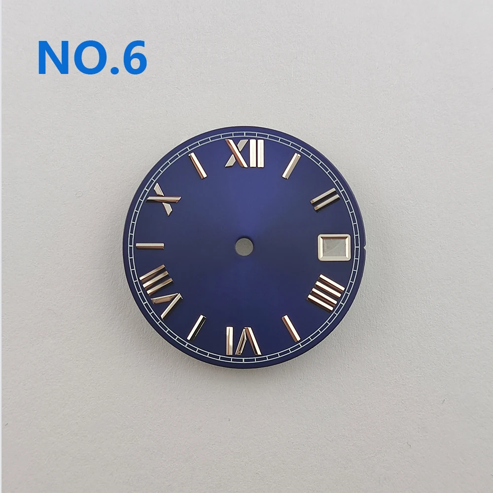 nh35 Watch dial 28.5mm Roman numeral Dial Watch Face Watch Parts Fit NH35/NH36 Movement Custom Personal Logo