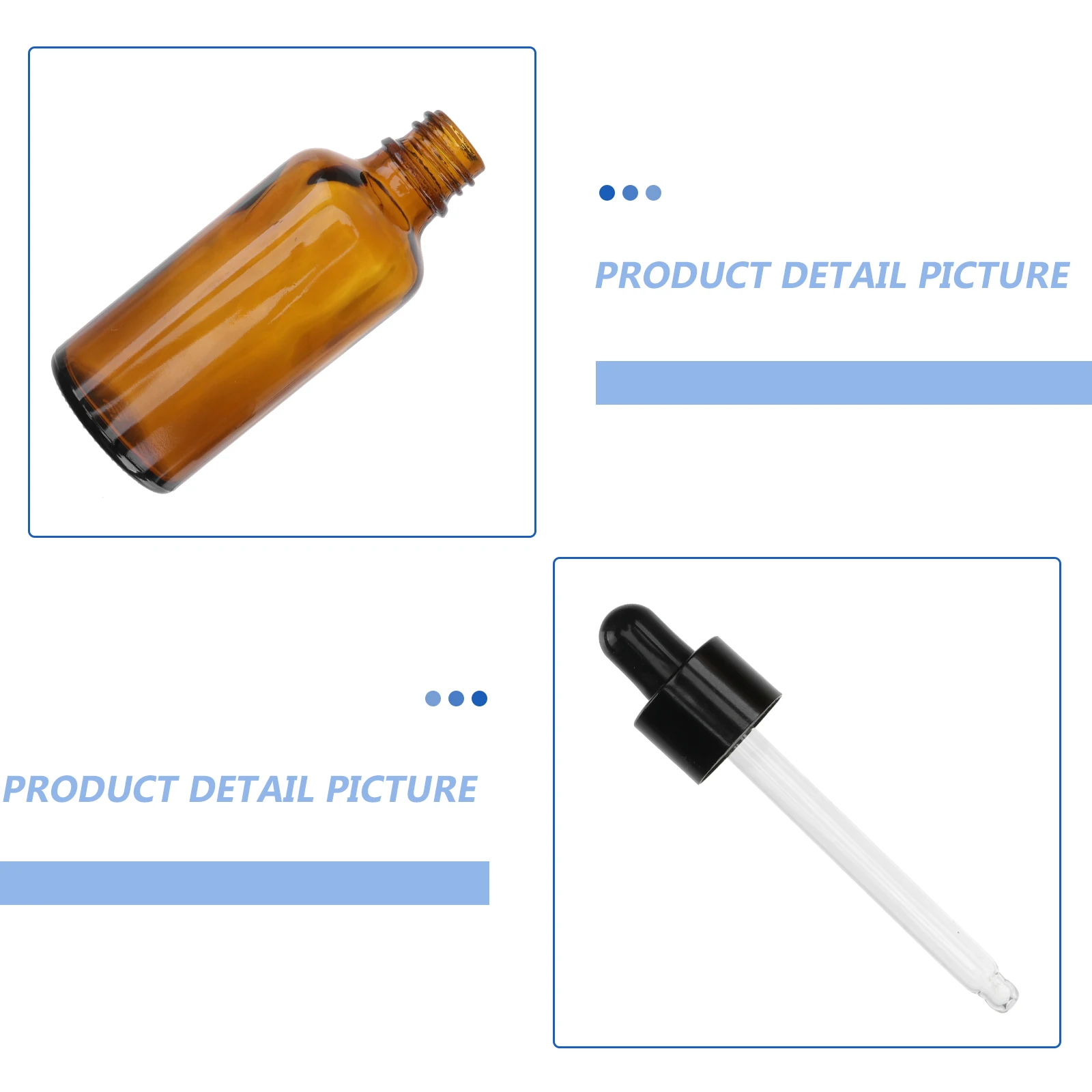 12 Pcs Essential Oil Bottle Refillable Subpackaging Dropper Bottles Travel Accessories Glass