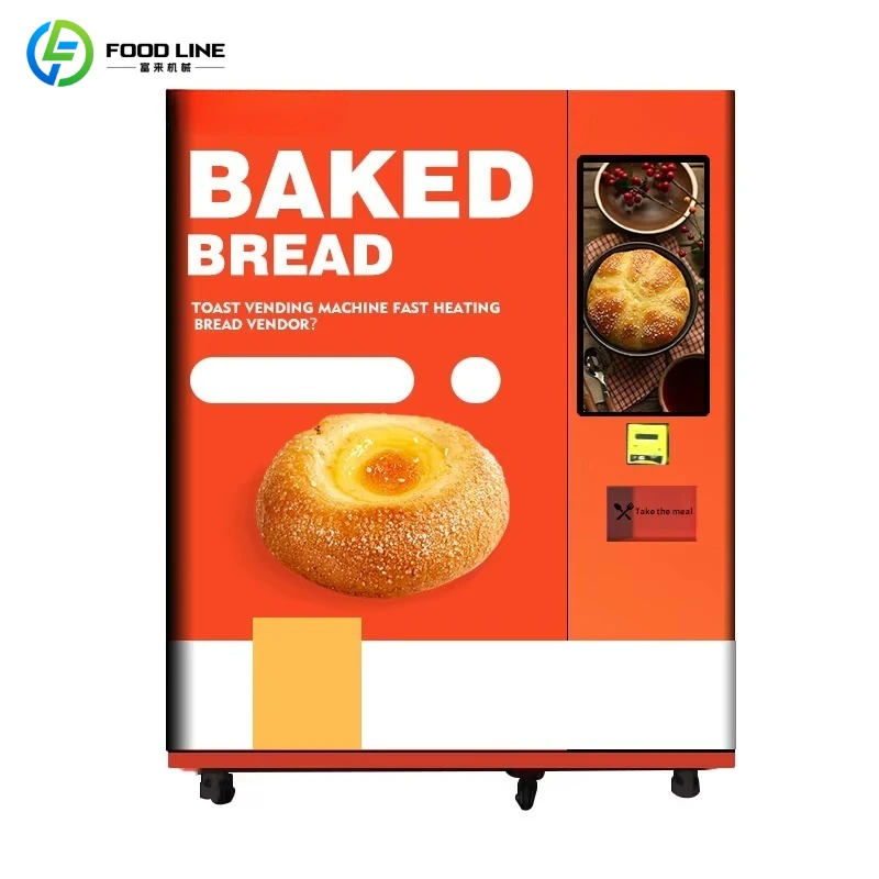 One-stop Large Screen Vending Machine, Automatic Elevator Fresh Cake Bread Salad Custom Vending Equipment China Supplie
