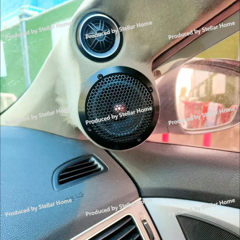 A-pillar Molded Aluminum Alloy Speaker Cover 3inch 3.5inch All-metal Protective Grille Cover Car Audio Restoration 1.5inch