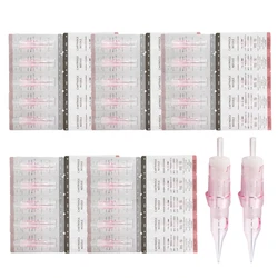 50PCS Tattoo Cartridge Needles Permanent Makeup Standard Round Liner Shader #10 0.3MM Cartridge For Microblading Body Art