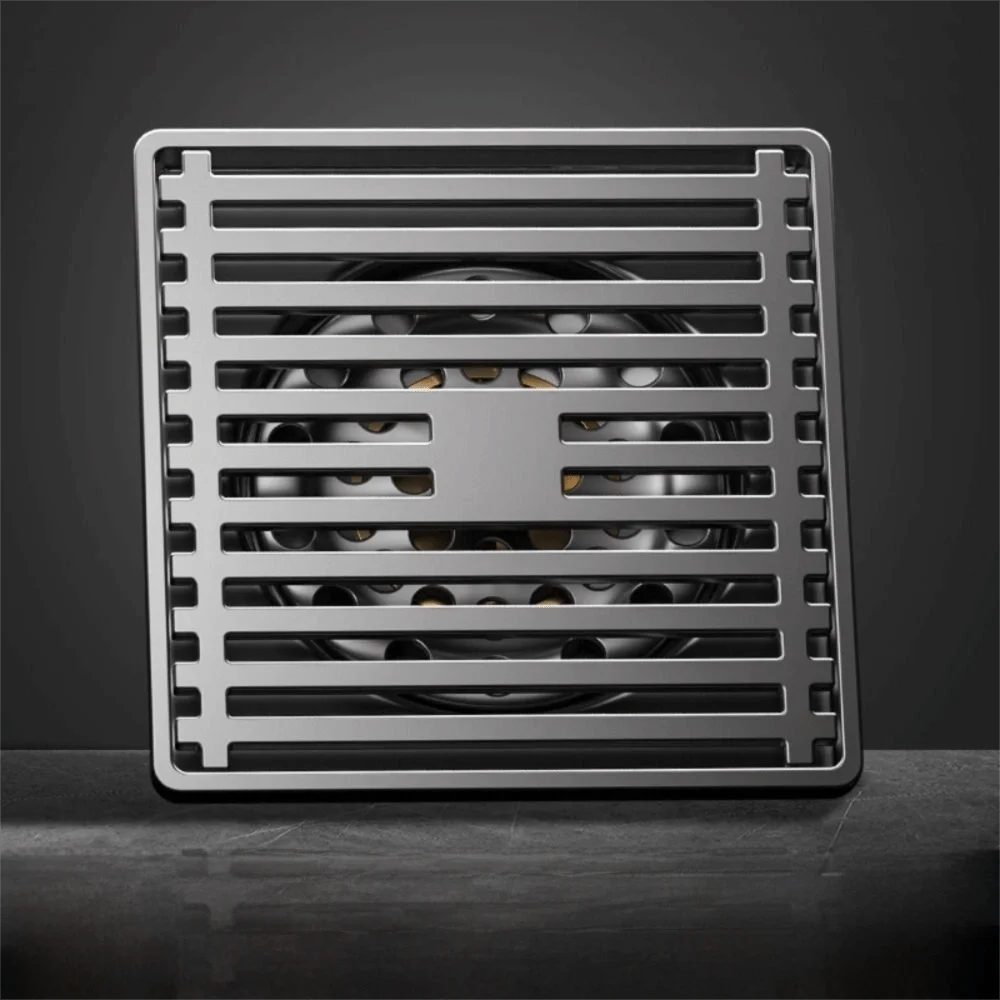 

Anti-Odor Stainless Steel Floor Drain Dual Use Universal Drain Valve Cover Thickened Square Shower Trap Filter Kitchen