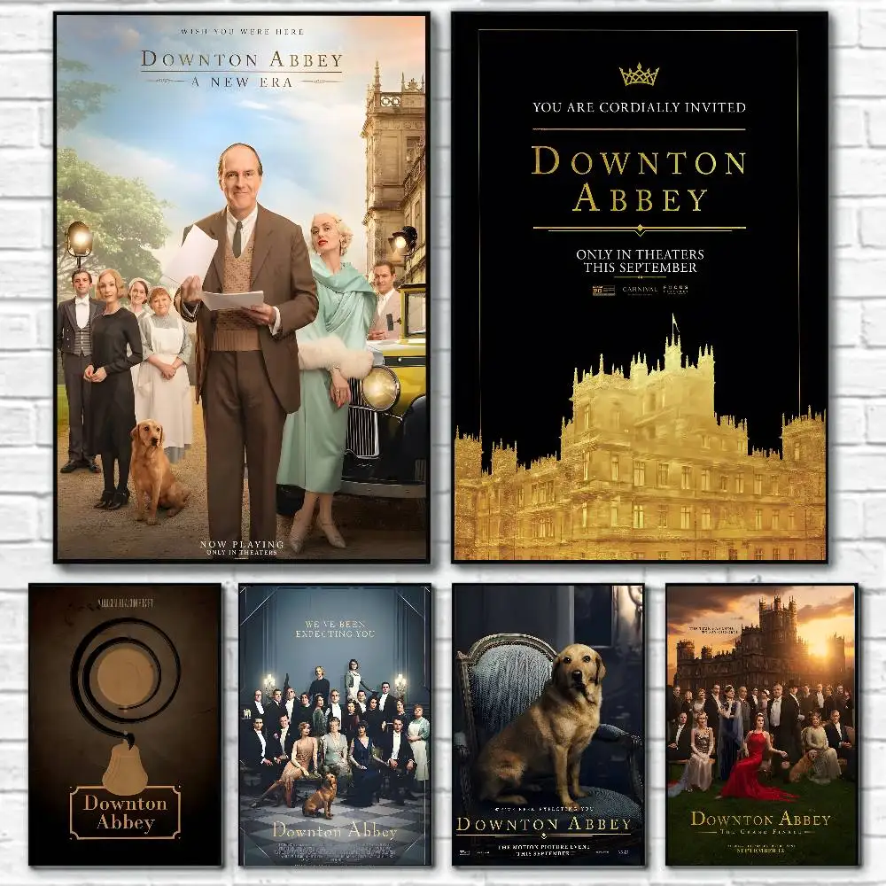 الدراما التاريخية التلفزيون D-Downton Abbey المشارك قماش اللوحة المشارك مع المطبوعات غرفة نوم المنزل غرفة المعيشة الديكور هدية