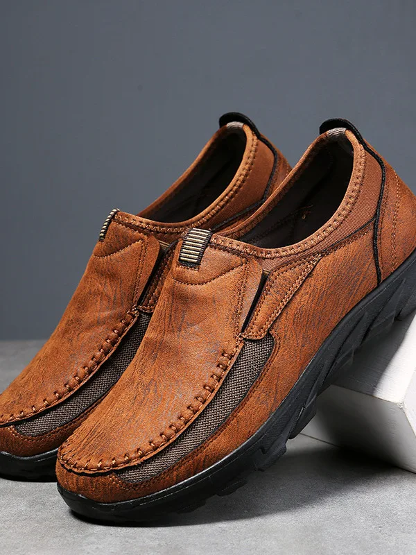 

Новые мужские повседневные туфли с низким верхом для активного отдыха, весенне-осенние, износостойкие, на плоской подошве, с круглым носком, на тканевой подкладке, из искусственной кожи.