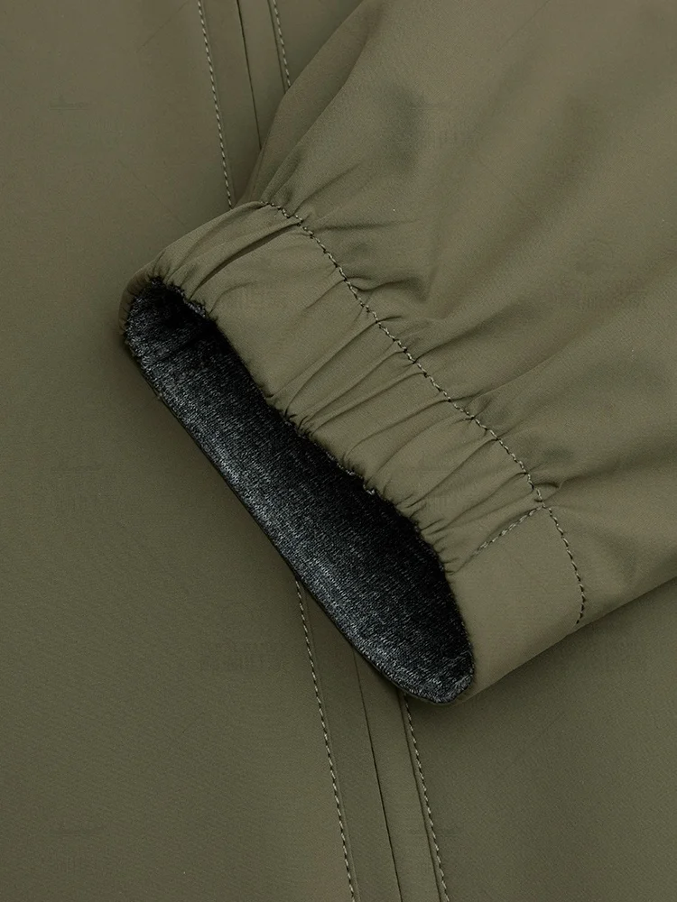 

Double-Sided Wearable Silk Casual Stand Collar Commuter Jaet for Men Spring Autumn Stand Fit Modern Sle Regular Length