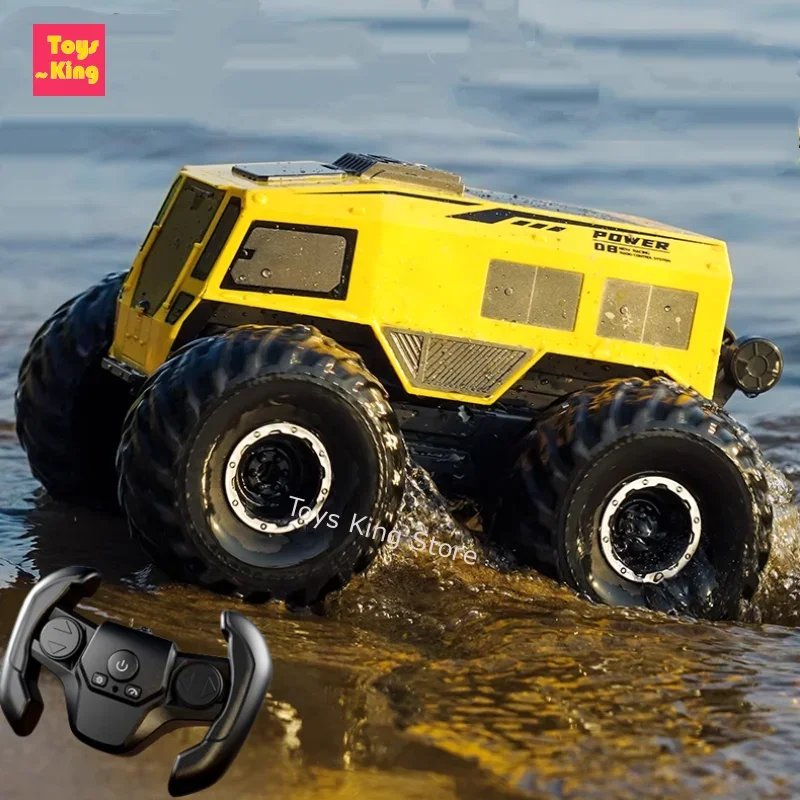 

JJRC 2.4G RC High Speed Amphibious Car 4WD All Terrain Remote Control Climbing Off-road Vehicle 360 Rotation Kids Toy Boys Gifts